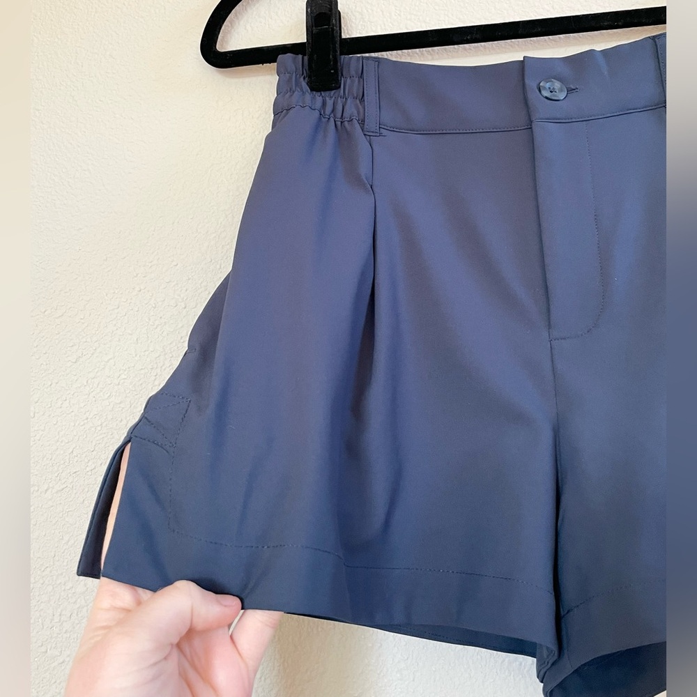 Beyond Yoga Women's XS Status Shorts Nocturnal Navy Blue Jetstretch Woven Stretc - Picture 5 of 16